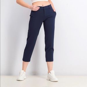 Old Navy Womens Harper Mid Rise Work Pants Navy